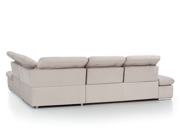 Rohová rozkládací sedací souprava s nastavitelnými opěráky HOLIDAY