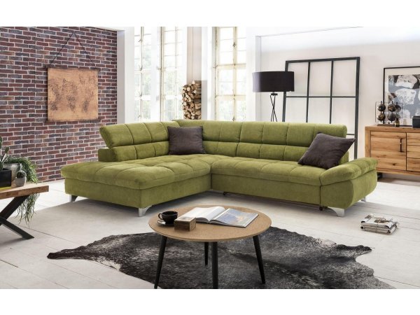 Rohová sedací souprava s polohovatelnými opěrkami GEMINI 2