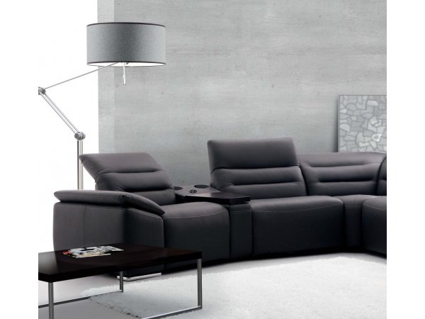 VÝPRODEJ: Luxusní kožená rohová sedací souprava SENSATION