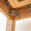 Rozkládací dubový jídelní stůl TELLO 120-165x80