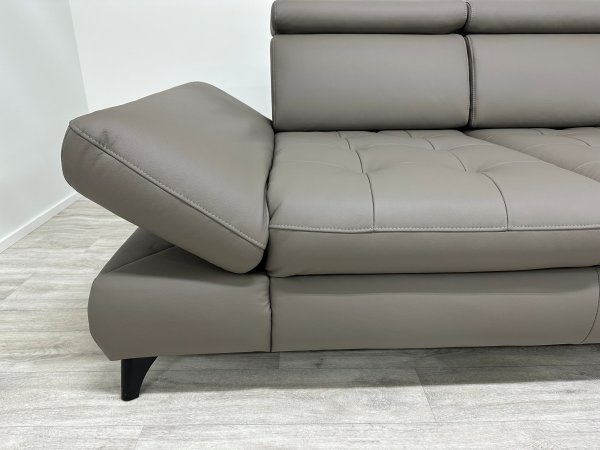 VÝPRODEJ: Kožená rohová sedací souprava CAROLINA