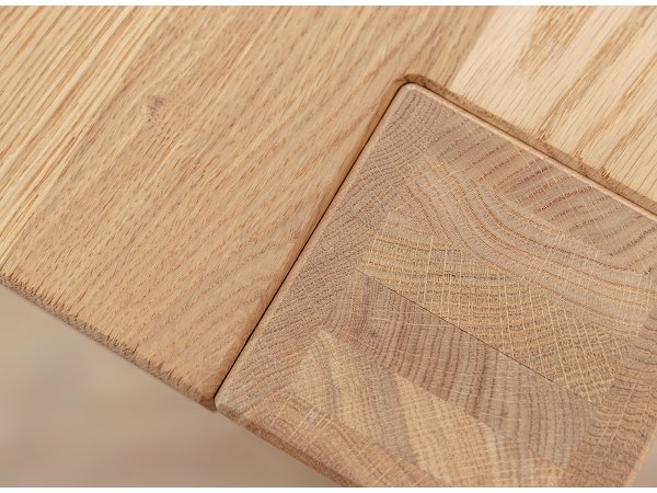 Dubový jídelní set stůl ENA + židle RATO