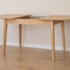 Rozkládací dubový jídelní stůl TELLO 120-165x80