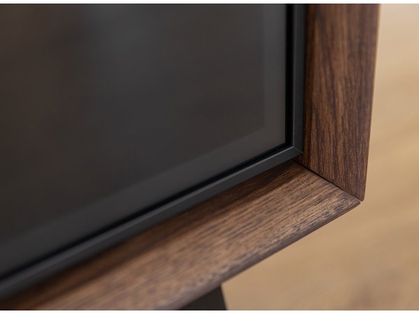 Dubová komoda se sklem LOFT, tabák