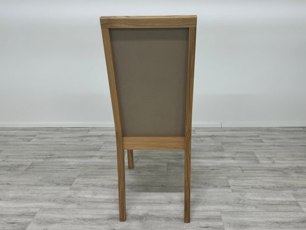 VÝPRODEJ: Dubová jídelní židle OSLO béžová/dub přírodní