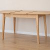 Rozkládací dubový jídelní stůl TELLO 120-165x80