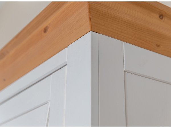 Komoda do obývacího pokoje (typ 05) RONE bílá/borovice