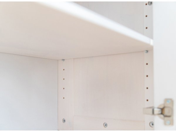 Skříň do předsíně (typ 27) RONE borovice masiv bílá/tabák