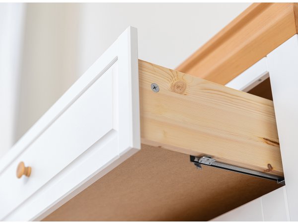 Komoda do obývacího pokoje (typ 05) RONE bílá/borovice