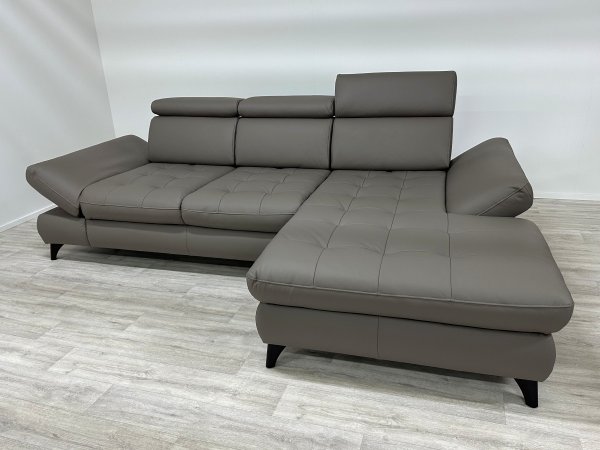 VÝPRODEJ: Kožená rohová sedací souprava CAROLINA