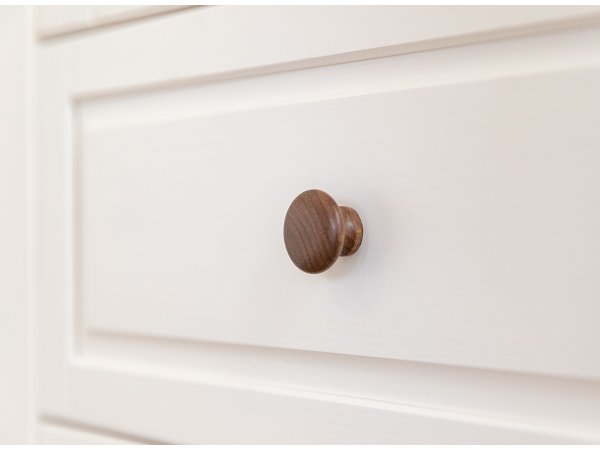 Televizní komoda (typ 09) RONE borovice masiv bílá/tabák