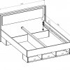 Moderní ložnice IMPRESSIO 1 dub Mauvella/Congo