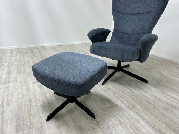 VÝPRODEJ: Otočné a polohovací křeslo s podnožkou FUEL