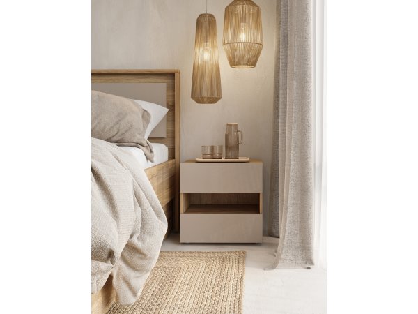 Noční stolek IMPRESSIO dub Mauvella/Congo