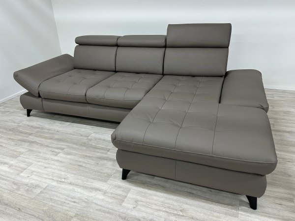 VÝPRODEJ: Kožená rohová sedací souprava CAROLINA