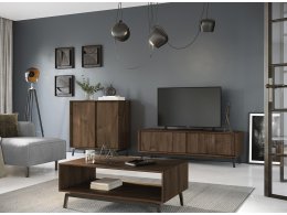 Dubová obývací sestava LOFT tabák