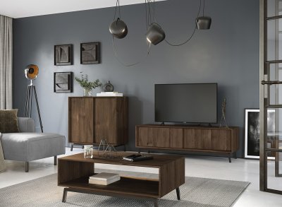 Dubová obývací sestava LOFT tabák