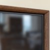 Dubová komoda LOFT s barem a proskleným čelem, tabák
