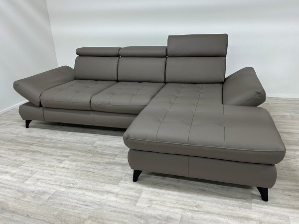 VÝPRODEJ: Kožená rohová sedací souprava CAROLINA