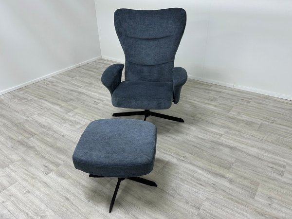 VÝPRODEJ: Otočné a polohovací křeslo s podnožkou FUEL