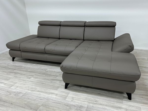 VÝPRODEJ: Kožená rohová sedací souprava CAROLINA