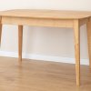 Rozkládací dubový jídelní stůl TELLO 120-165x80