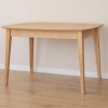 Rozkládací dubový jídelní stůl TELLO 120-165x80