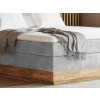 Postel boxspring s úložným prostorem INCANA II-dub masiv