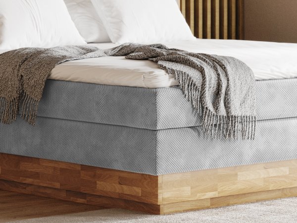 Postel boxspring s úložným prostorem INCANA II-dub masiv