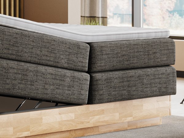 Postel boxspring s úložným prostorem INCANA II-dub masiv