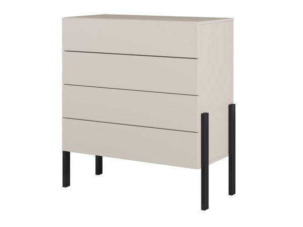 Komoda(typ 27) JUKON cashmere/černé kovové nohy