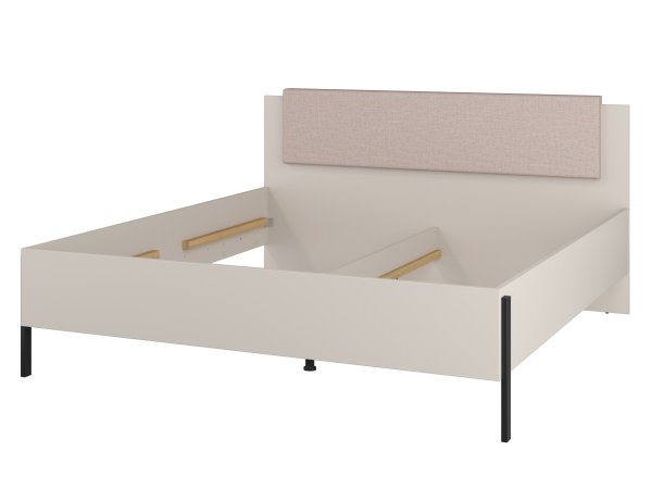 Sestava nábytku do ložnice JUKON 3 cashmere/černé kovové nohy