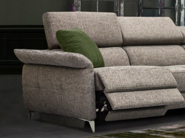 Rohová sedací souprava JUSTIN s elektrickou funkcí relax