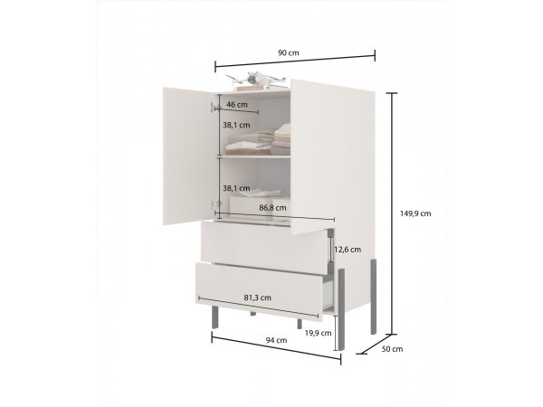 Sestava nábytku do obývacího pokoje JUKON 4 cashmere/černé kovové nohy