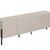 Televizní komoda JUKON (typ 25) cashmere/černé kovové nohy