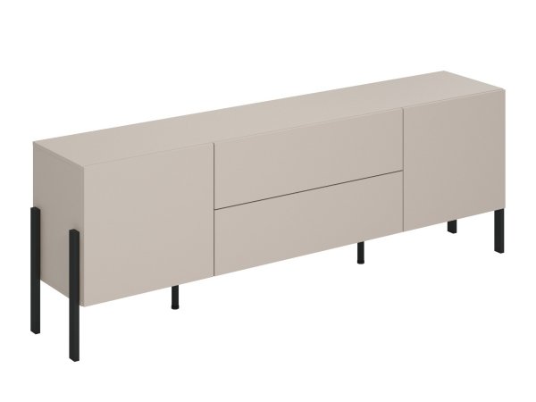 Sestava nábytku do obývacího pokoje JUKON 4 cashmere/černé kovové nohy