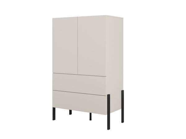 Sestava nábytku do obývacího pokoje JUKON 4 cashmere/černé kovové nohy