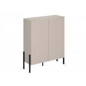 Komoda do obývacího pokoje JUKON (typ 42) cashmere/černé kovové nohy