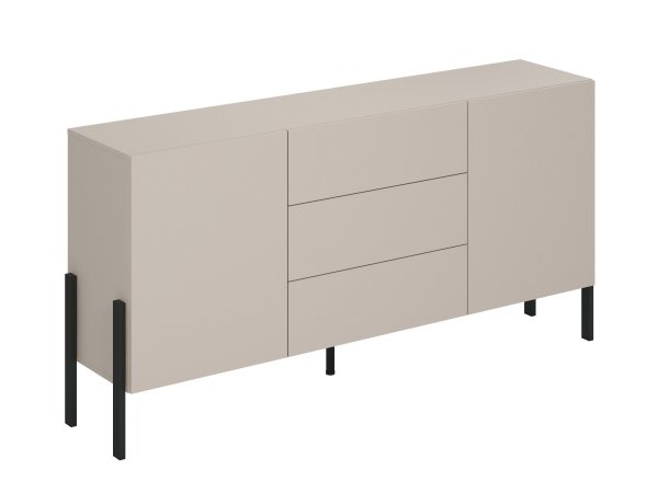 Sestava nábytku do obývacího pokoje JUKON 2 cashmere/černé kovové nohy