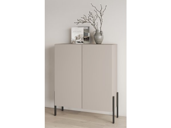 Sestava nábytku do obývacího pokoje JUKON 3 cashmere/černé kovové nohy