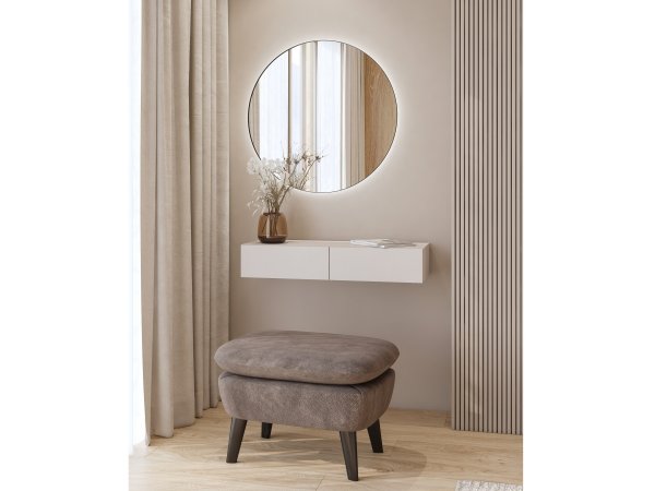 Sestava nábytku do ložnice JUKON 3 cashmere/černé kovové nohy