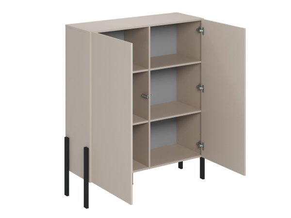 Sestava nábytku do obývacího pokoje JUKON 3 cashmere/černé kovové nohy