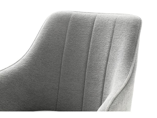 Jídelní otočná židle KASAMA s područkami hellgrau