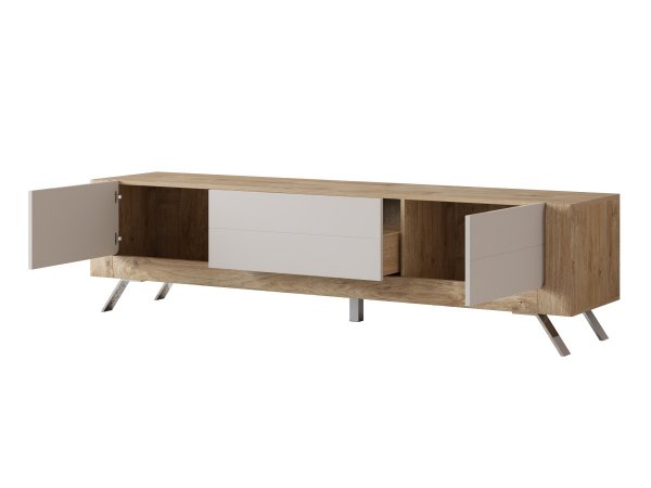 Nábytek do obývacího pokoje KASAI 2 zlatý dub Harbor/kašmír