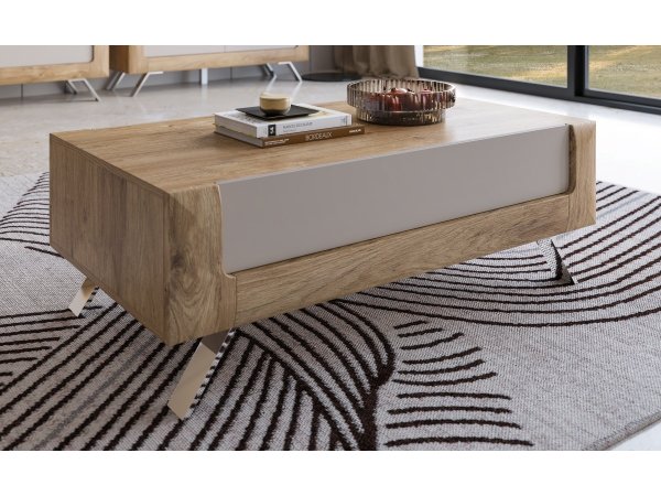 Nábytek do obývacího pokoje KASAI zlatý dub Harbor/kašmír