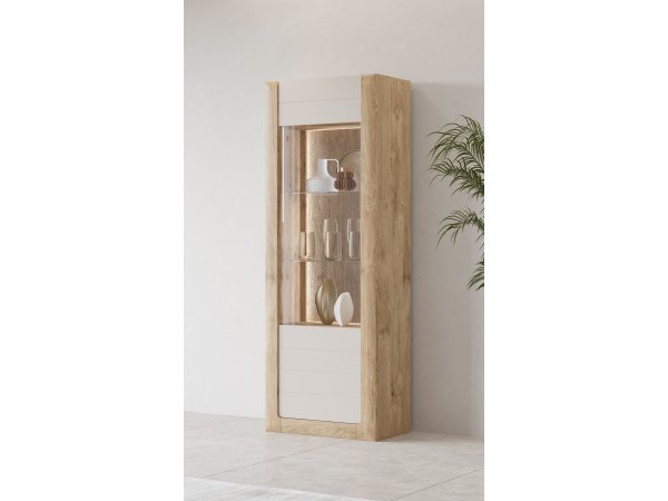 Nábytek do obývacího pokoje KASAI 2 zlatý dub Harbor/kašmír