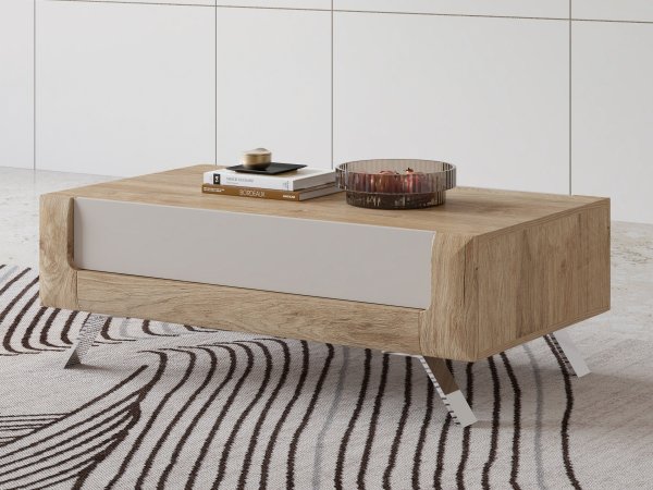 Nábytek do obývacího pokoje KASAI 2 zlatý dub Harbor/kašmír