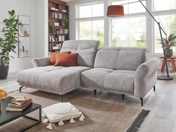 Malá rohová sedací souprava s výsuvným sedákem KINGSTON MOVE