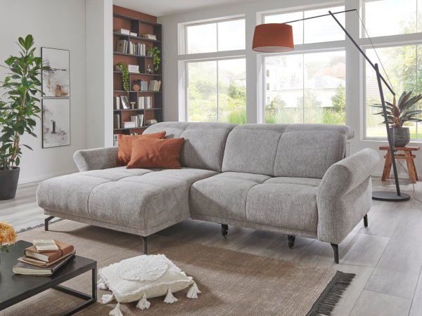 Malá rohová sedací souprava s výsuvným sedákem KINGSTON MOVE