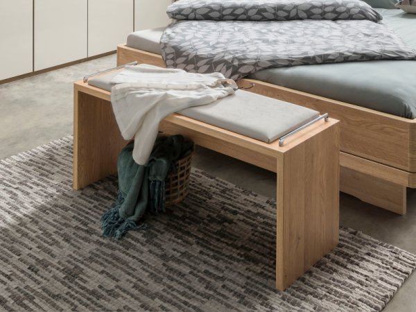 Ložnice KIRUNA dub/sklo champagne